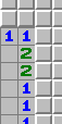 「1–2–2–1」排列模式，範例1，未標示