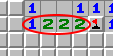 「1–2–2–1」排列模式，範例3，已標示